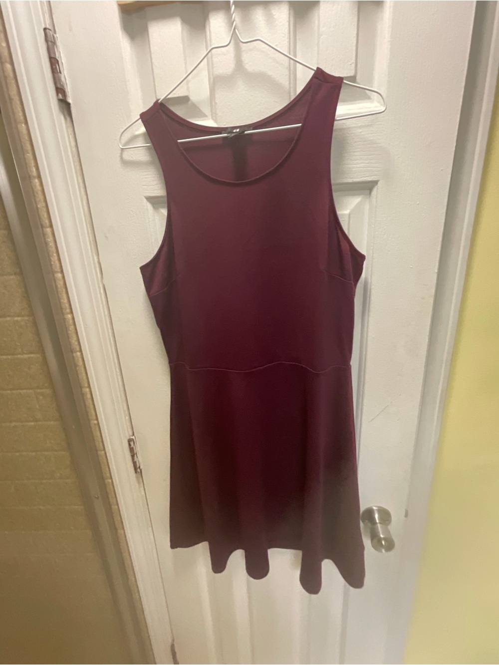 H&M Burgundy A-Line Dress Size M